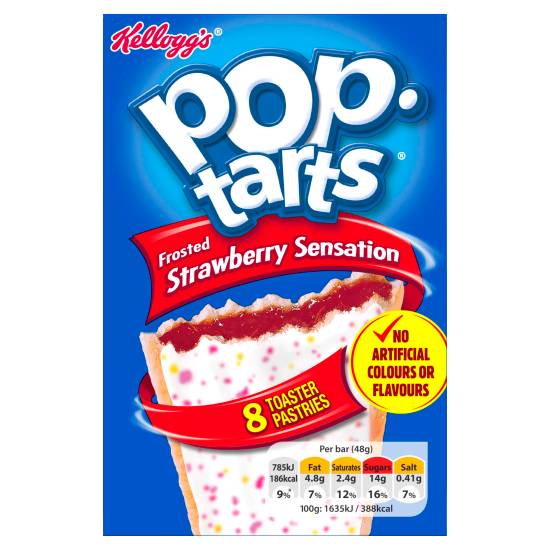 Kellogg's Pop Tarts Frosted Strawberry Sensation 8 × 48g (384g)