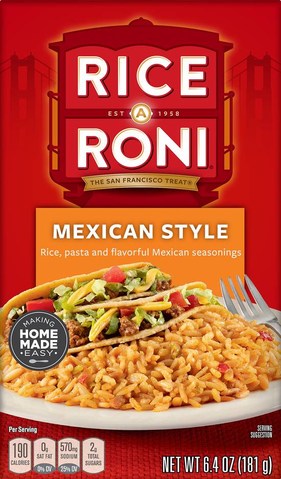 Rice-A-Roni Mexican Style Rice and Pasta Seasonings