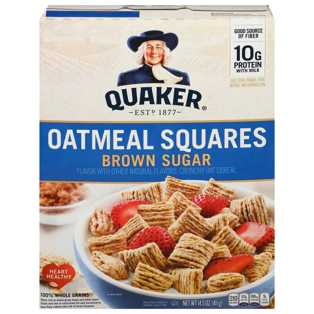 Quaker Oatmeal Squares, Brown Sugar (14.5 oz)