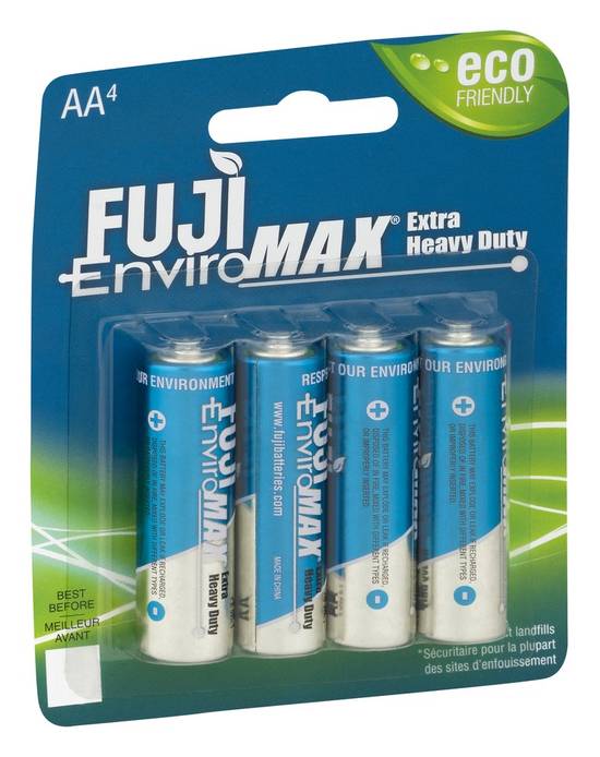 Fuji Enviromax Extra Heavy Duty Aa4 Batteries (4 ct)
