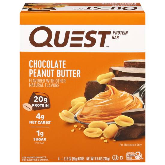 Quest Chocolate Peanut Butter Bar (4 x 2.12 oz)