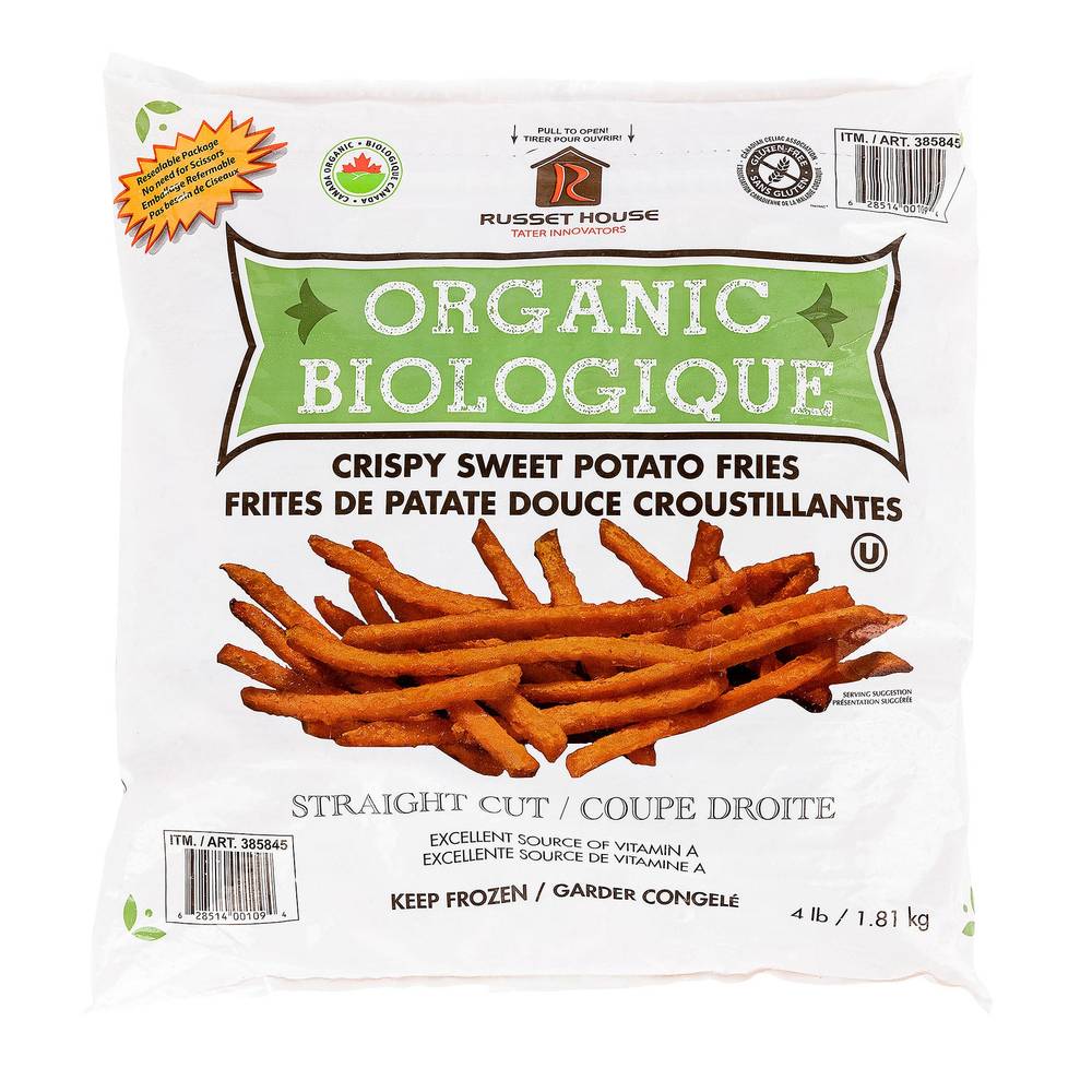 Russet House Organic Crispy Sweet Potatoe Fries, 1.81 Kg