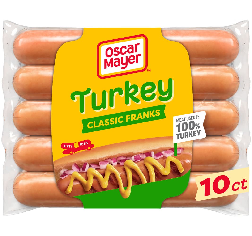 Oscar Mayer Classic Turkey Franks (16 oz, 10 ct)