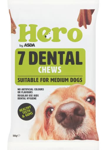 ASDA Hero Dental Chews Healthy Teeth Gums (180g)