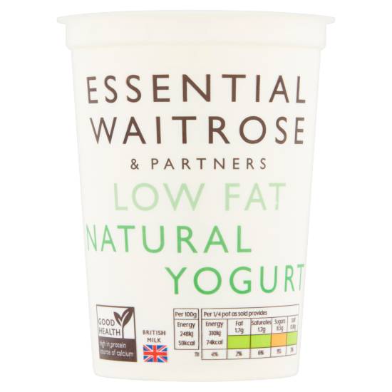 Essential Waitrose Low Fat Natural Yogurt