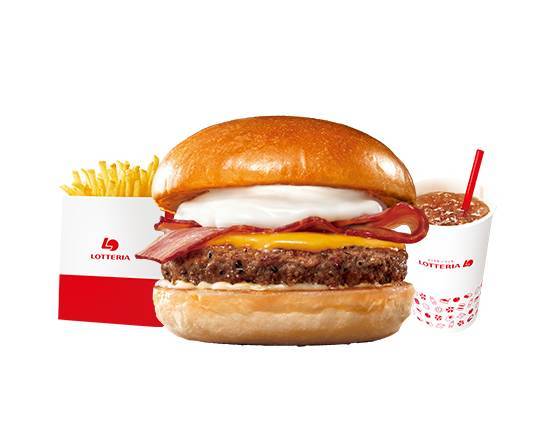 【セット��】絶品ベーコンチーズバーガー  Ultimate Bacon Cheeseburger Set