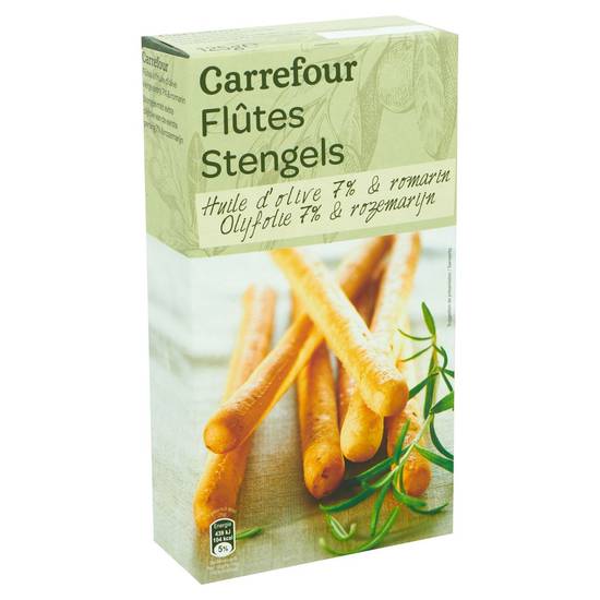 Carrefour Flûtes Huile d''Olive 7% & Romarin 125 g