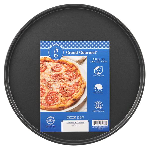 Grand Gourmet Dark Grey Solid Pizza Pan