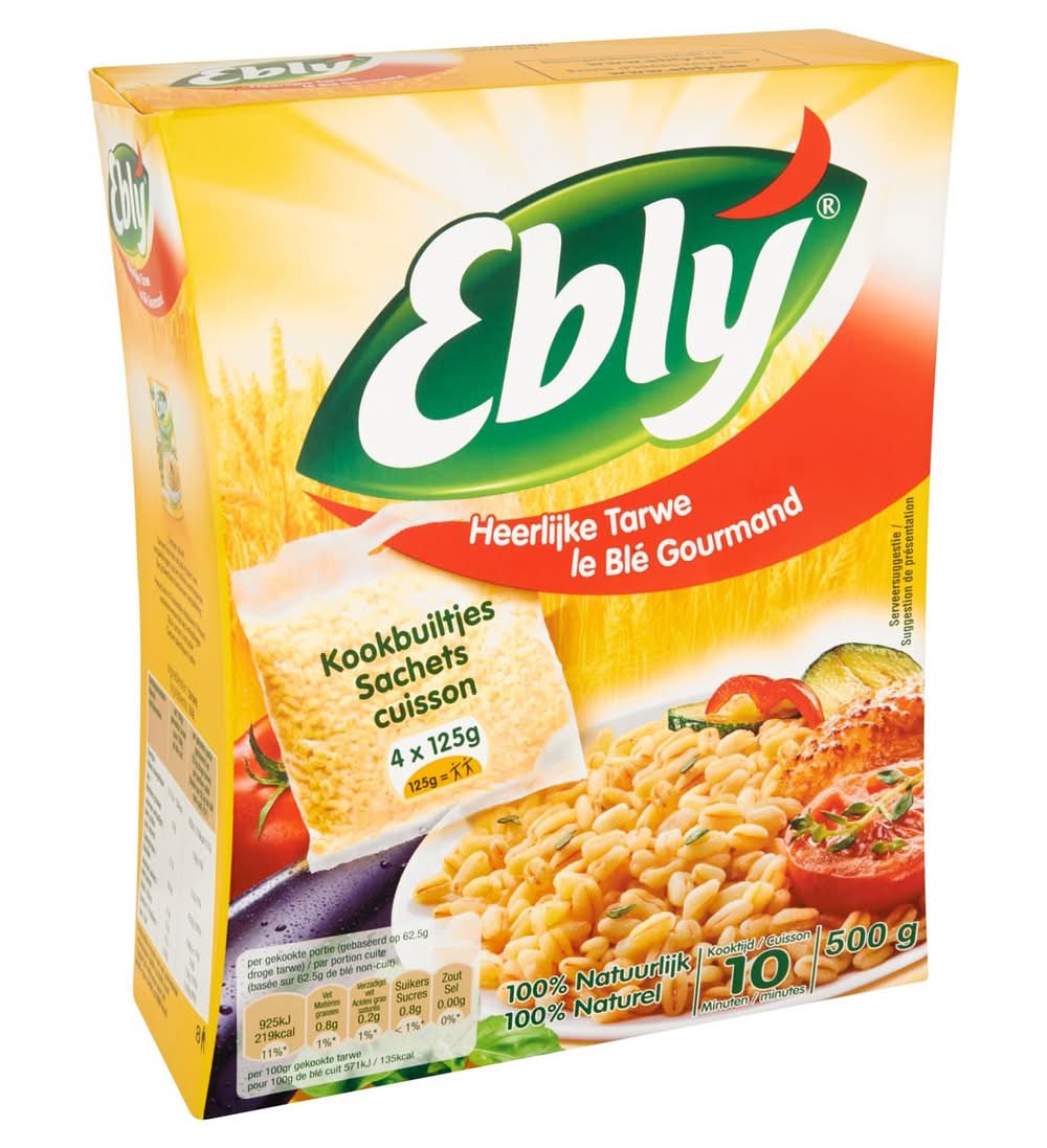 Ebly Le Blé Gourmand Sachets Cuisson 4 x 125 g