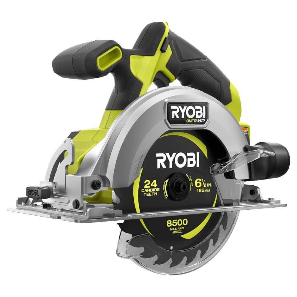 Ryobi One+ Hp 18V Brushless Cordless Compact 6-1/2 In. Circular Saw (Tool Only)