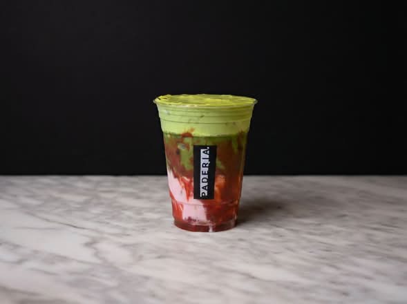 Strawberry Double Matcha Latte