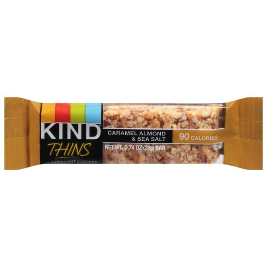 Kiind Thins Caramel Almond & Sea Salt Bar