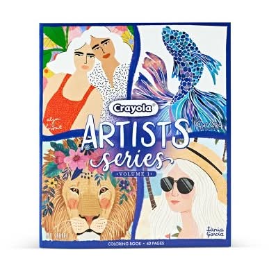 Crayola Artist Series Coloring Book Adult Creative Thinking, 10" x 8.5"