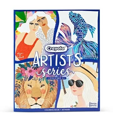 Crayola Artist Series Coloring Book Adult Creative Thinking, 10" x 8.5"