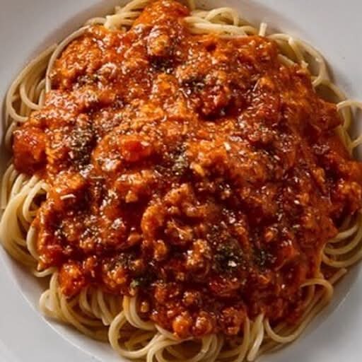 Spaghetti bolognaise régulière / Regular Spaghetti Bolognese