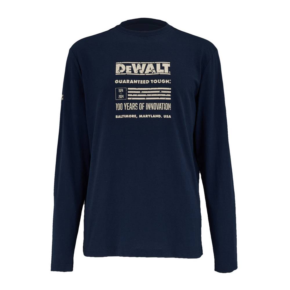 DEWALT Long Sleeve T-shirt (Xx-large) | DXWW50069-BLU-XXL