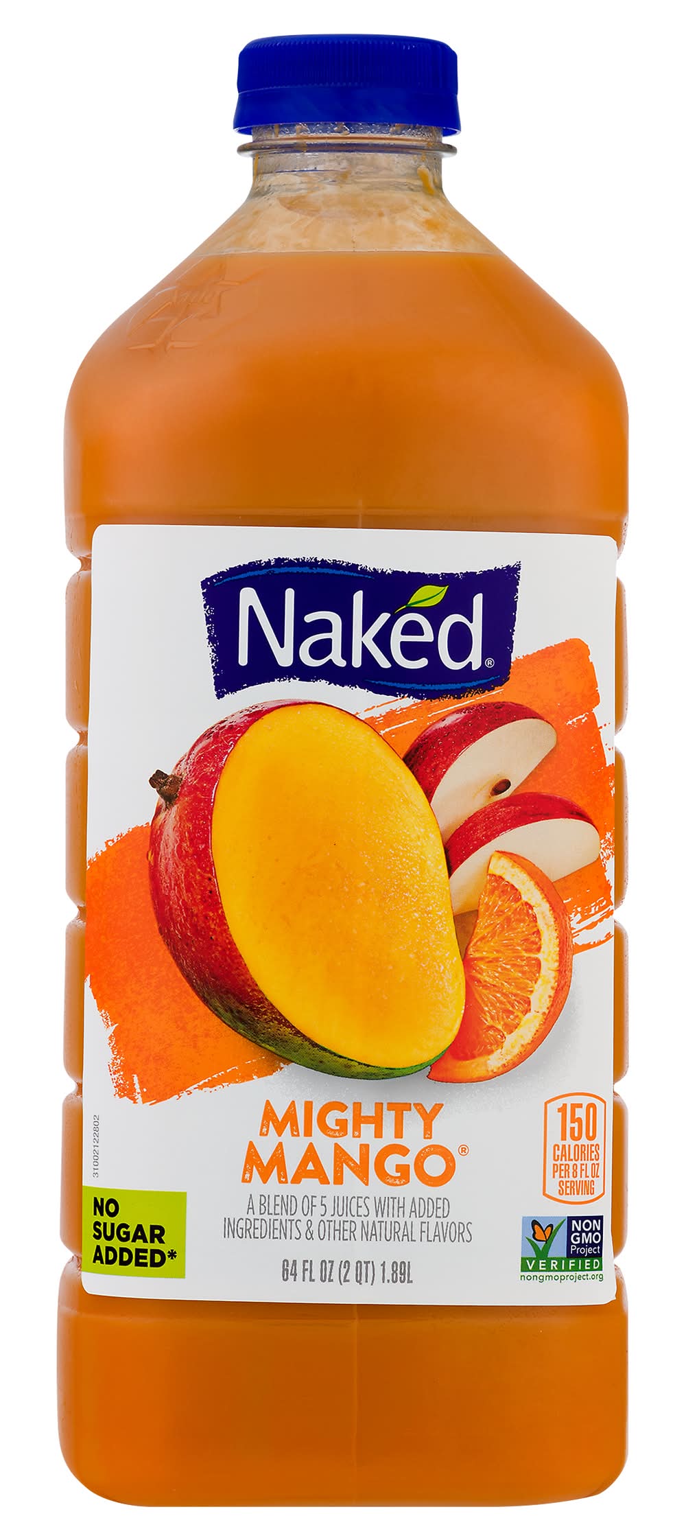Naked 100% Juice Smoothie, Mighty Mango (64 fl oz)