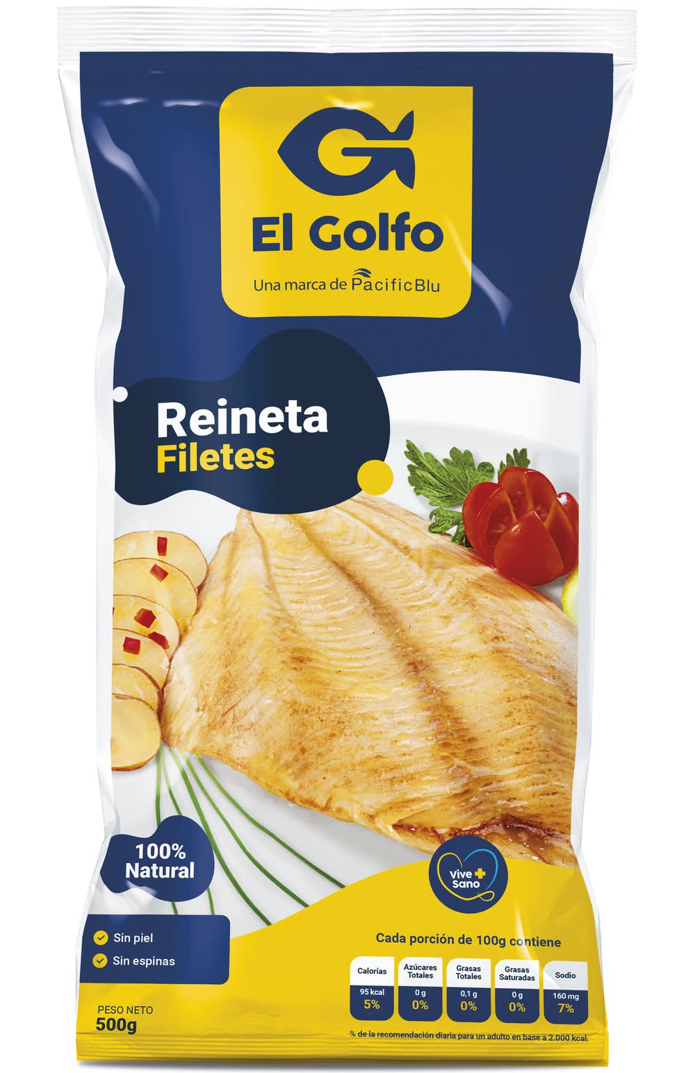 El Golfo · Filetes de reineta sin piel y sin espinas (500 g)