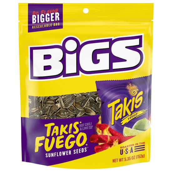 Bigs Takis Fuego Sunflower Seeds (hot chili-lime)