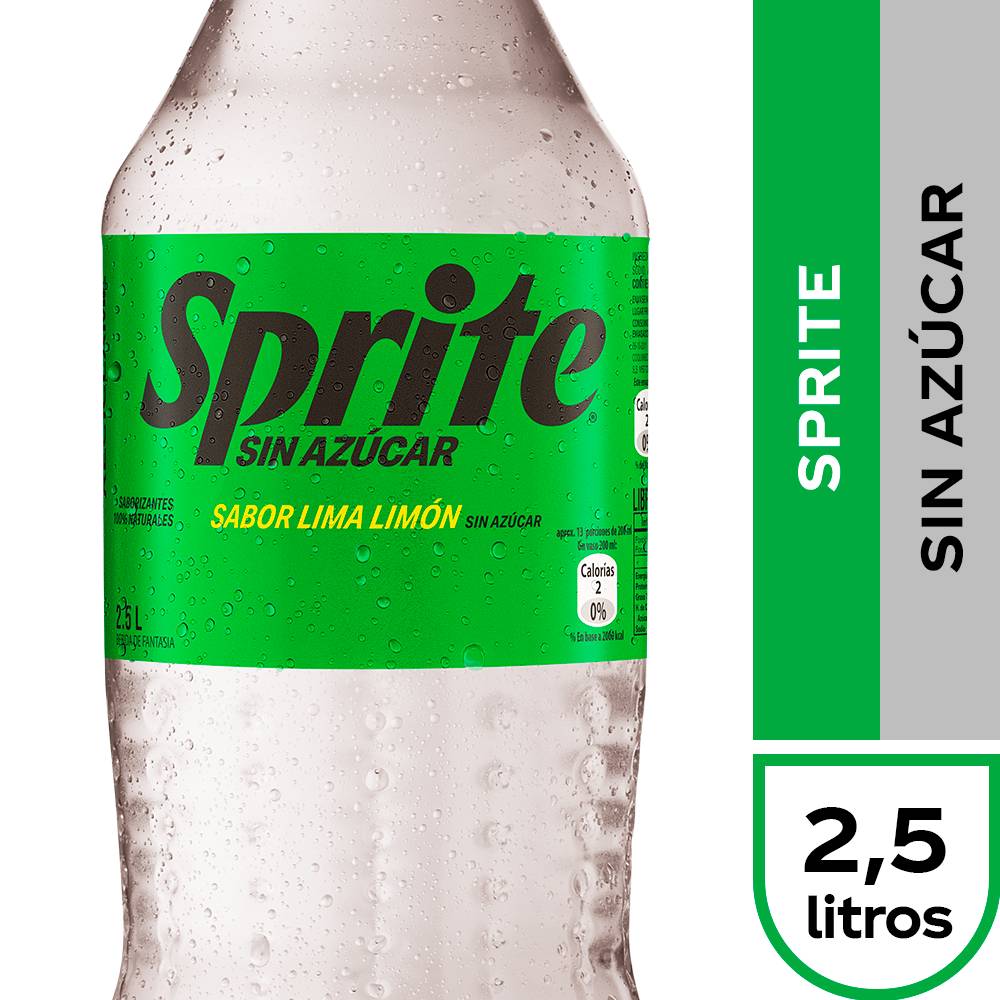 Sprite · Bebida gaseosa sin azúcar - Lima-Limón (2,5 L)