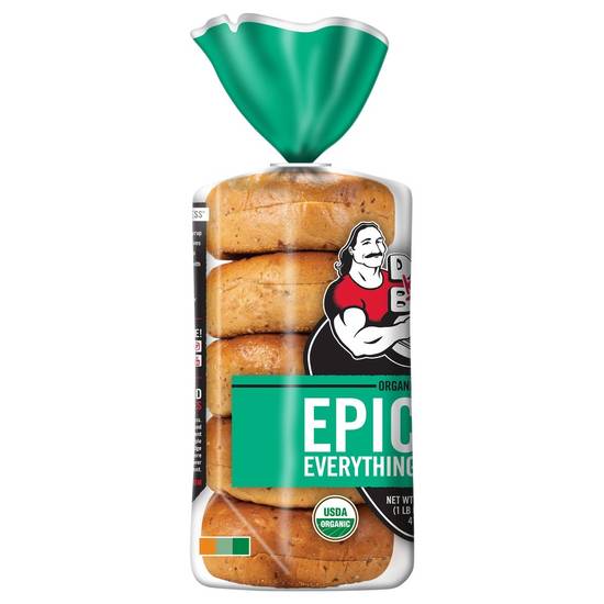 Organic Epic Everything Bagels Dave's Killer Bread 5 ct