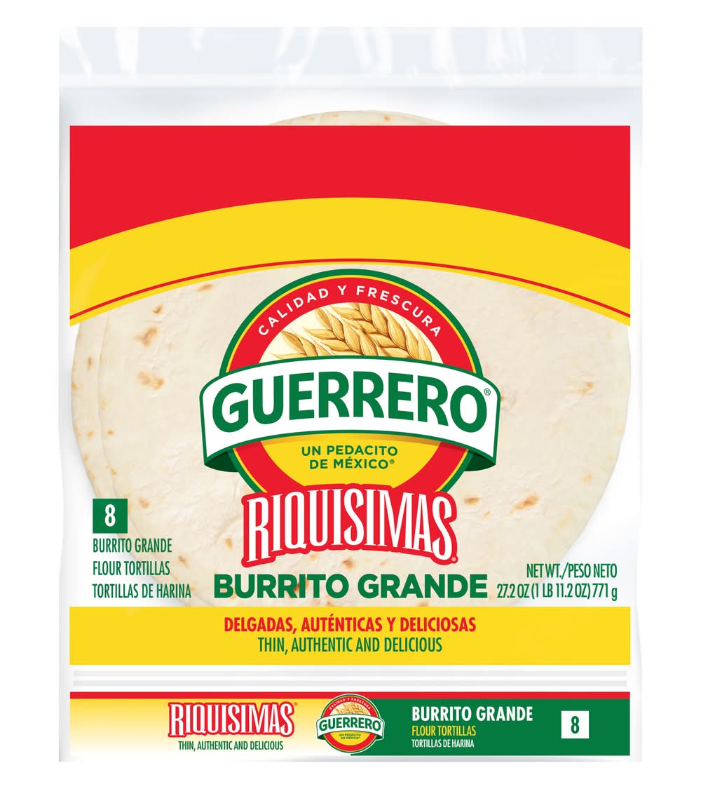 Guerrero Riquisimas Burrito Grande Flour Tortillas (27.2 oz, 8 ct)