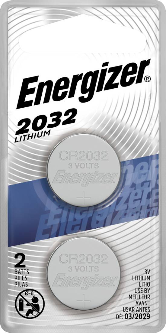 Energizer Lithium 3V 2032 Batteries (2 ct)