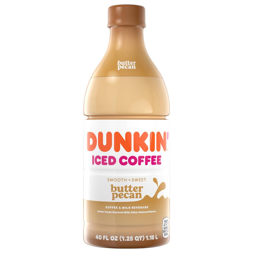 Dunkin' Smooth + Sweet Butter Pecan Iced Coffee (40 fl oz)