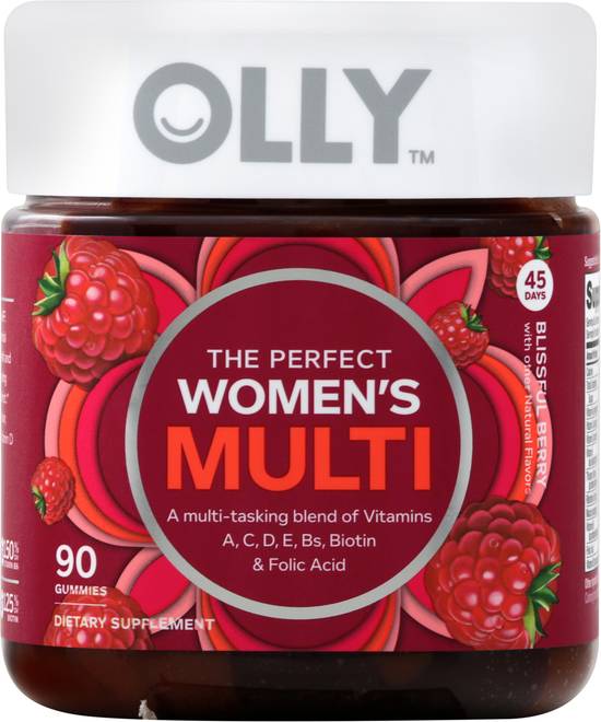 Olly Blissful Berry the Perfect Women's Multi Gummies (90 ct)