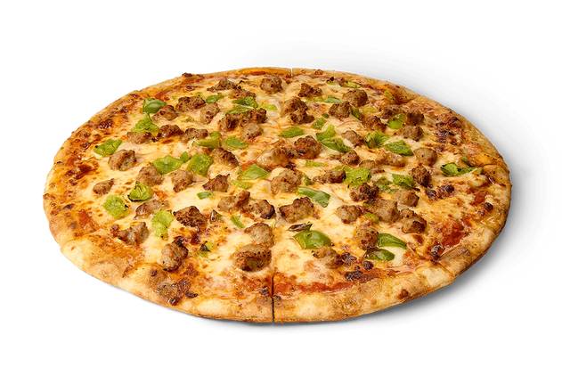 14 inch Pizza - Sausage and Green Peppers