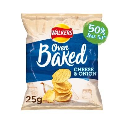 Walkers Oven Baked Cheese & Onion