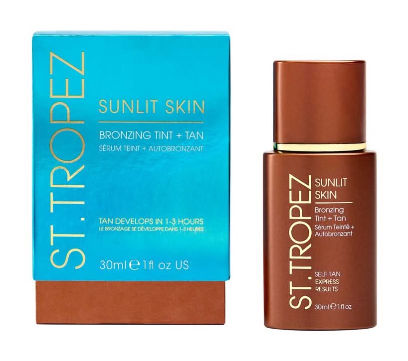 St. Tropez Sunlit Skin Bronzing Tint and Self Tan Face Serum (30ml)