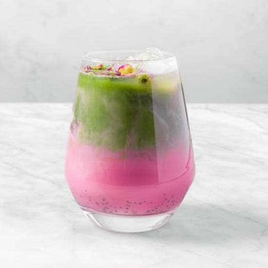 Iced Matcha Rose Latte