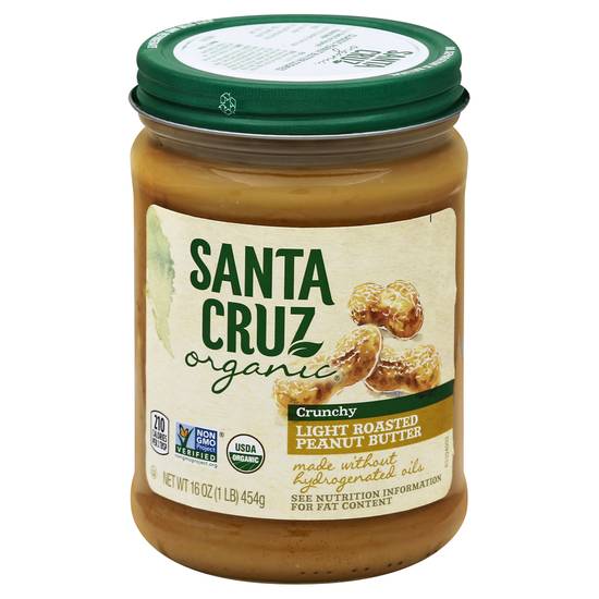 Santa Cruz Organic Light Roasted Crunchy Peanut Butter (16 oz)