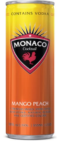 Monaco Mango Peach Cocktail 355mL