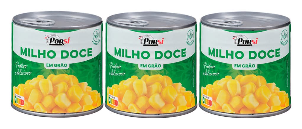 PorSi - Milho Doce, 3 x 140 g