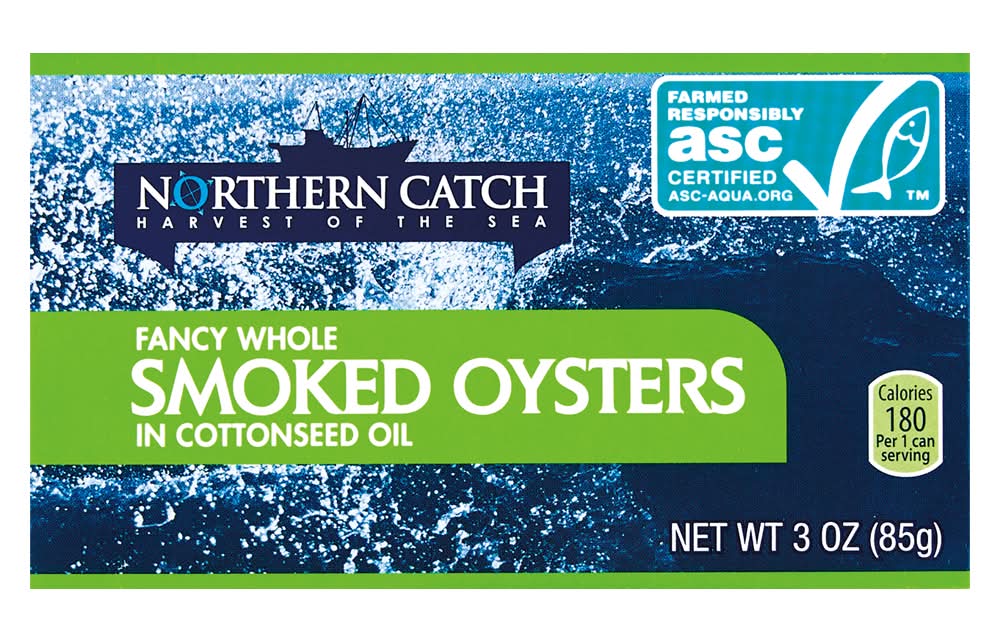 Northern Catch Smoked Oysters in Cottonseed Oil (3 oz)