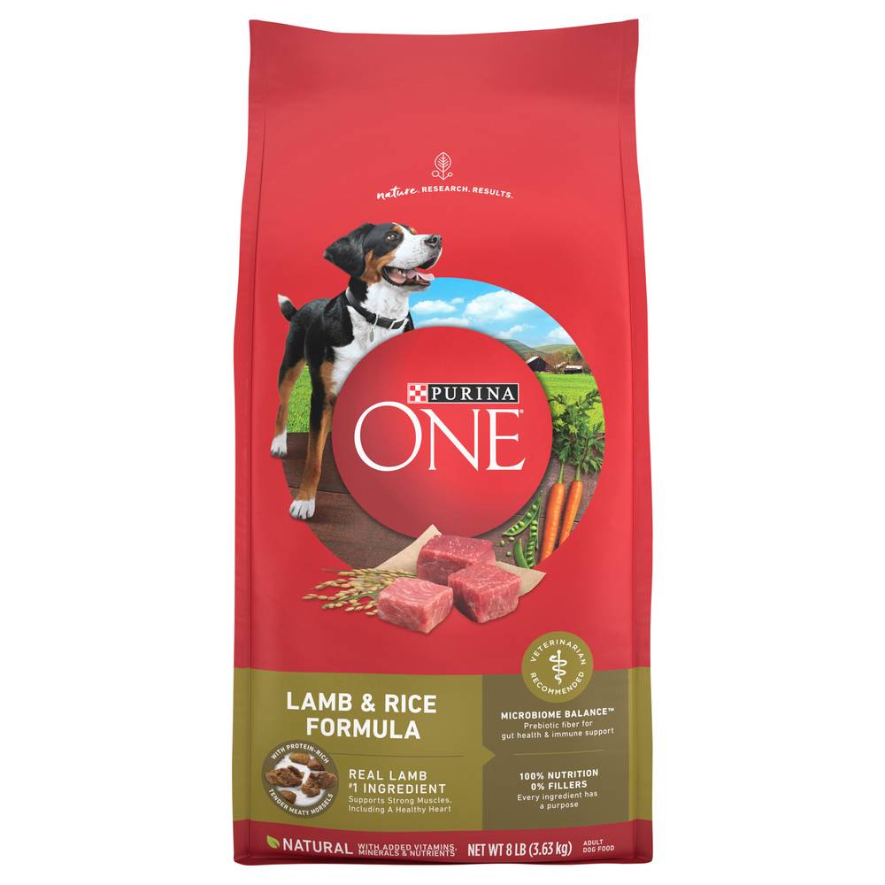 Purina One One Smartblend Lamb & Rice Formula Dog Food (8 lbs)