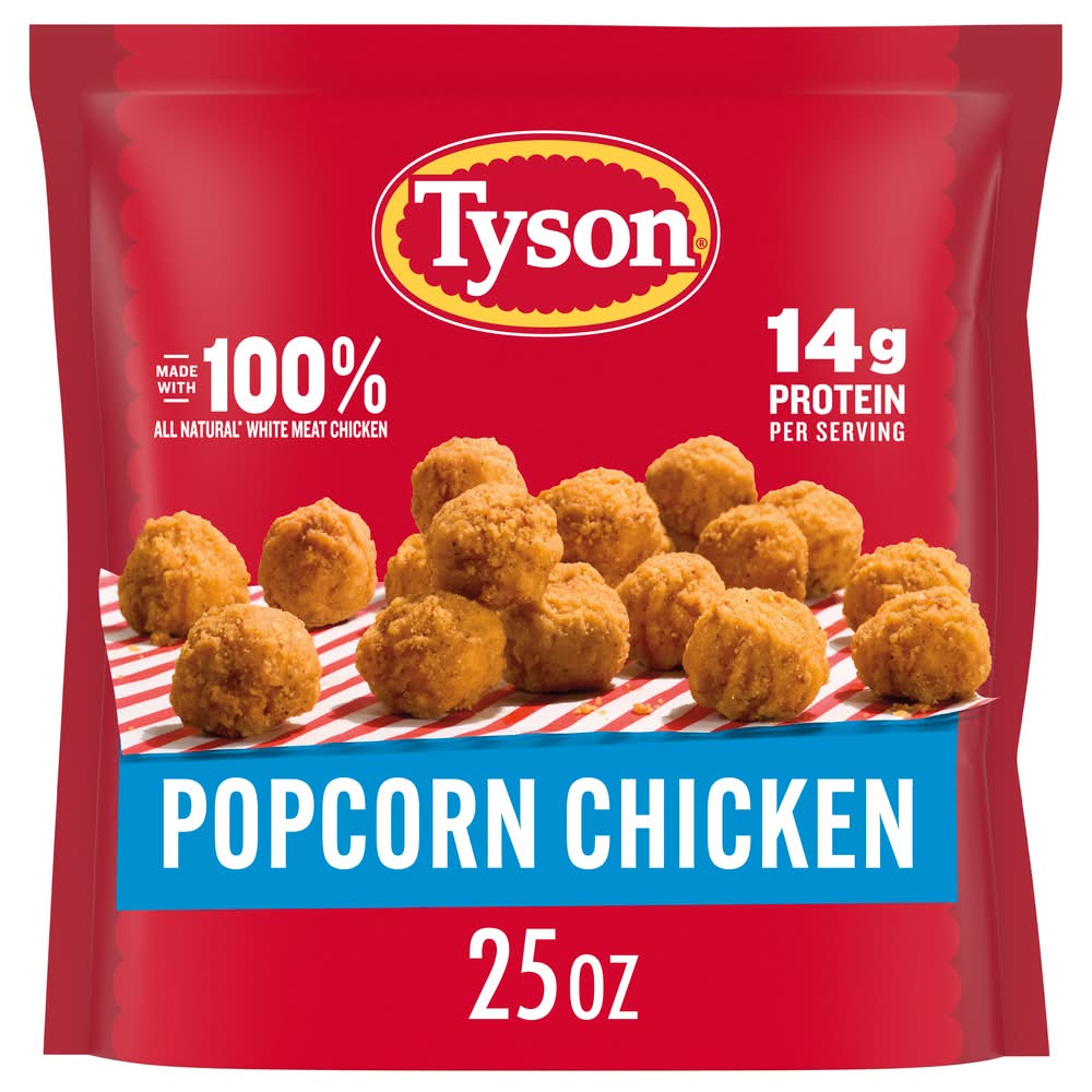 Tyson 100% All Natural White Meat Popcorn Chicken (25 oz)