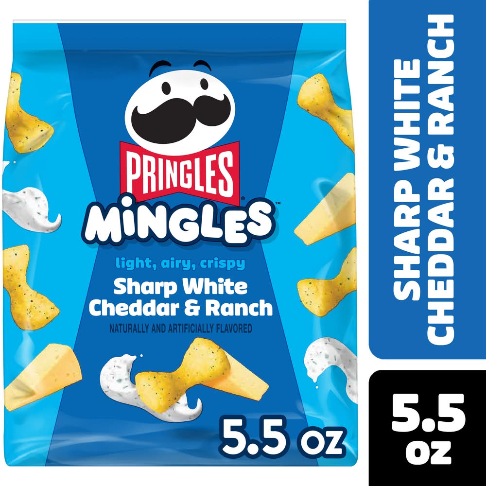 Pringles Mingles Puffed Snacks, Sharp White Cheddar and Ranch (5.5 oz)