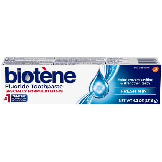 Biotene Fluoride Toothpaste Fresh Mint (4.3 oz)