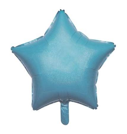 INFLATED Party Star Foil Balloon Blue