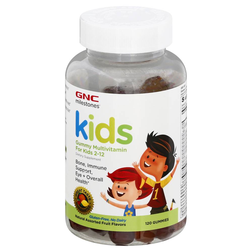 GNC Milestones Kids Natural Assorted Fruit Flavors Multivitamin (120 ct)