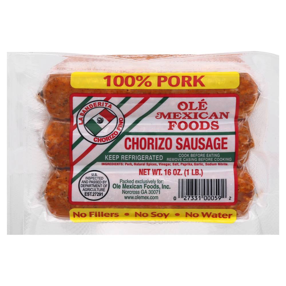 Ole Mexican Foods Pork Chorizo Sausage