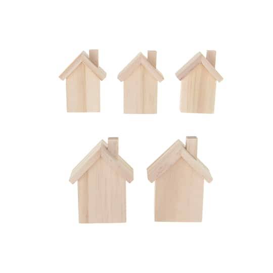 Unfinished 3D Christmas Houses Diy Wood Decor By Make Market