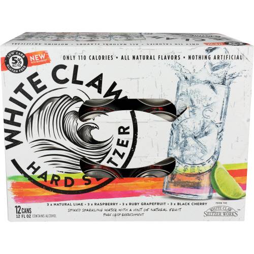 White Claw Flavor #1 Hard Seltzer Variety 12 Pack Cans