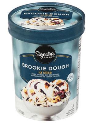 Signature Select Ice Cream Brookie Dough 1.5 Qt - 1.5 Qt