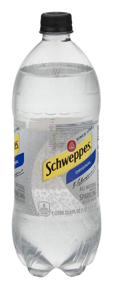 Schweppes Original Sparkling Seltzer Water (1 L)