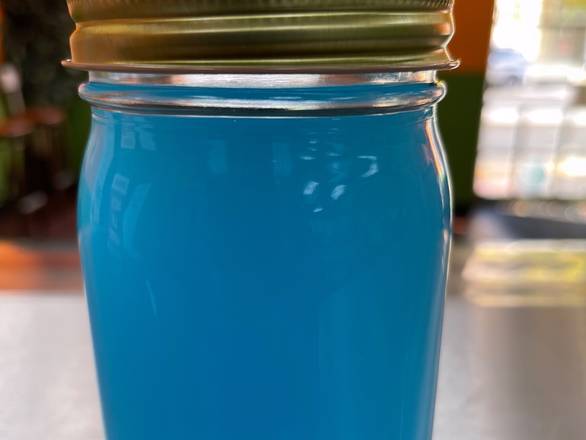 Blue Rasberry Lemonade 16 ounce Mason Jar
