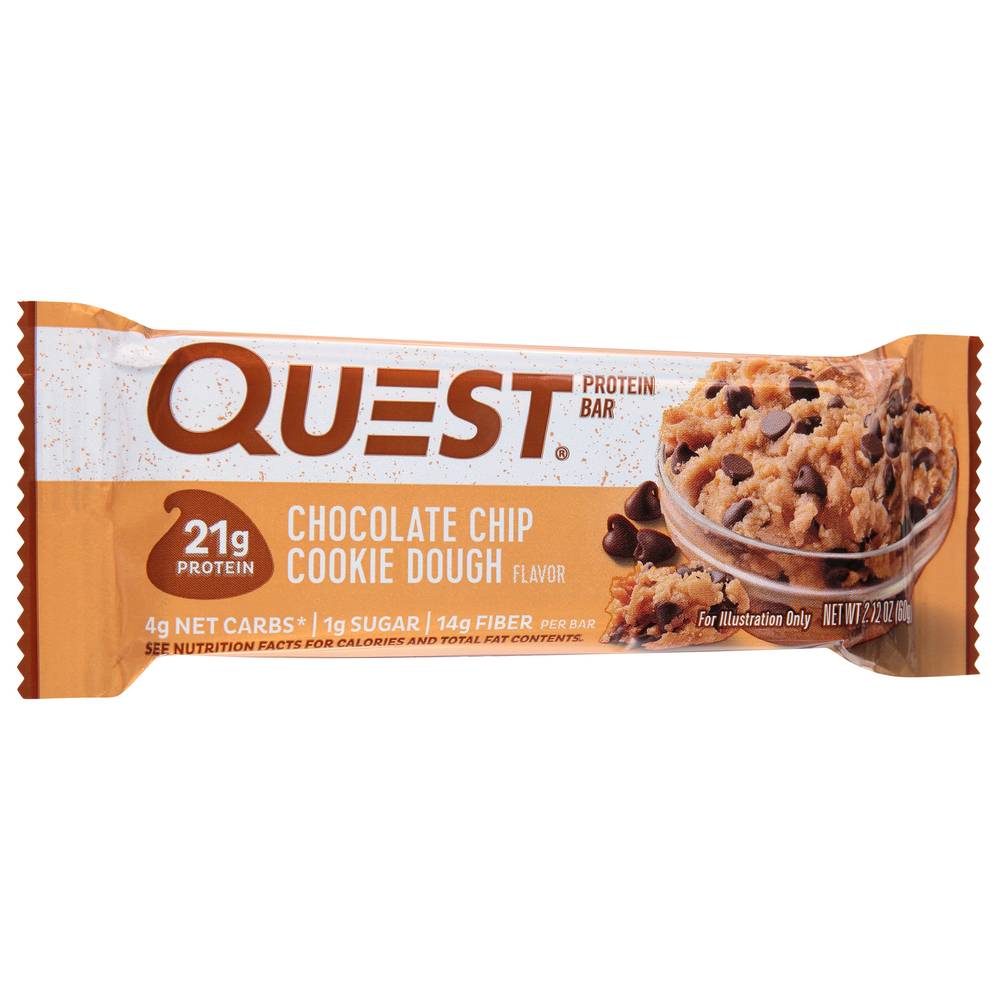 Quest Protein Bar, Chocolate Chip Cookie Dough (2.12 oz)